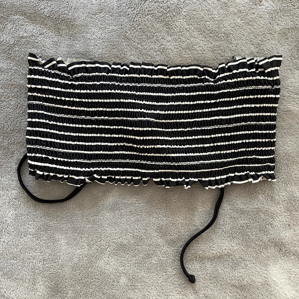 Striped Xhilaration Bandeau Bikini Top